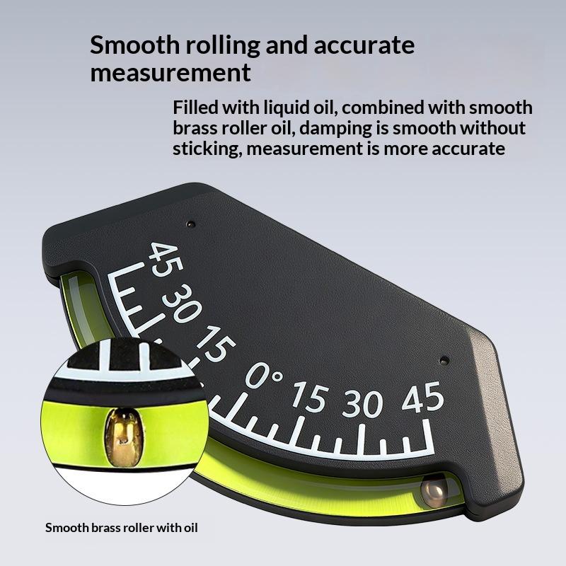 1 Stück Marine-Neigungsmesser Hohe Sichtbarkeit Tragbar Für Auto Boot -45 Bis +45 Grad Wasserwaage Neigungsmesser Mit Klebstoff