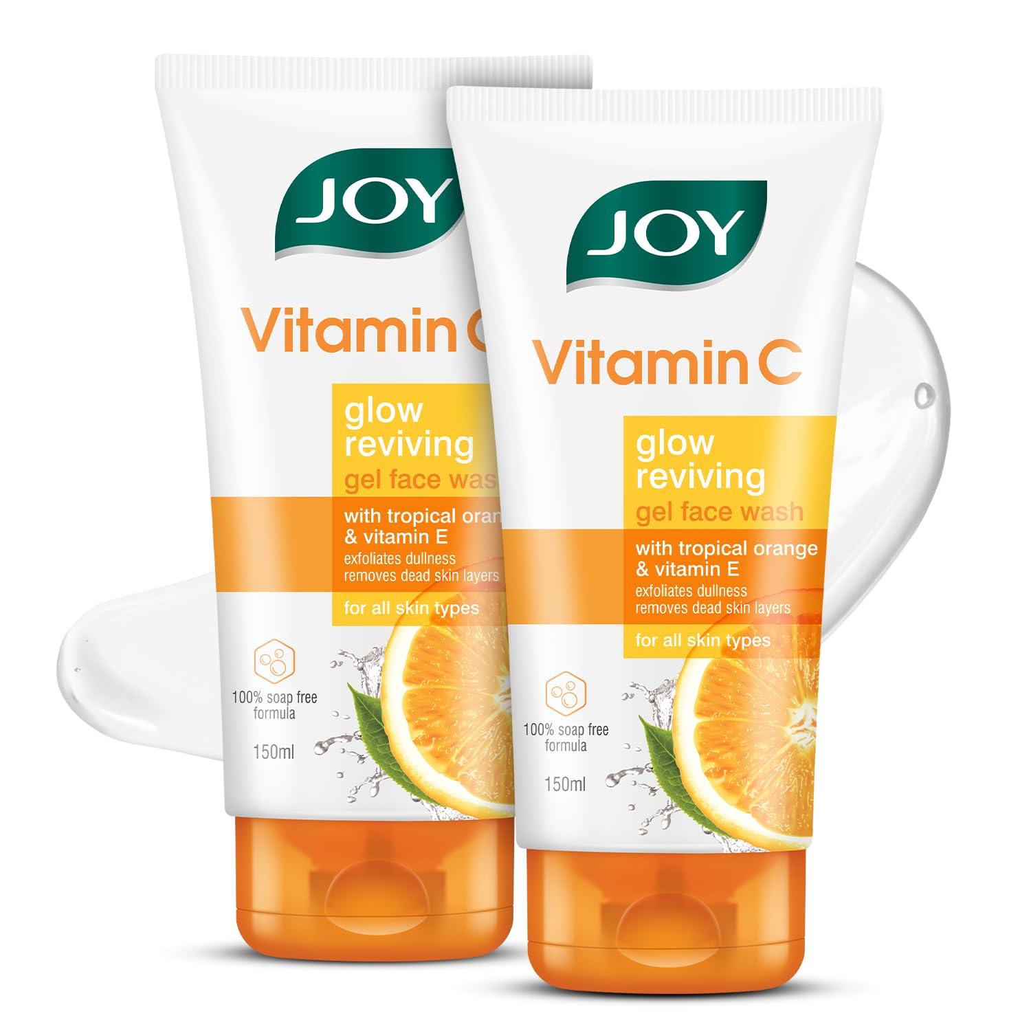 

Joy Vitamin C Brightening Face Wash 150ml x 2 Pack For Glowing & Spotless Skin Daily Use