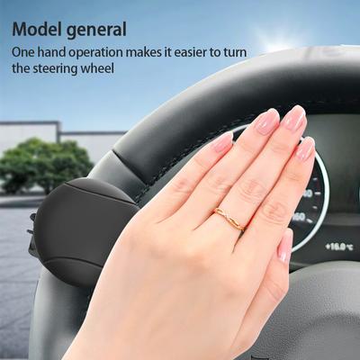 Amplificatore per volante, accessorio per auto in metallo resistente, pomello girevole per amplificatore per volante, rotazione a 360 gradi, a forma di sfera