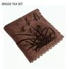 Bamboo Fiber Thickened Tea Towel Household Absorbent Printing Multi-layer Square Towel Table Mat Pad Coaster Tea Set Accessories