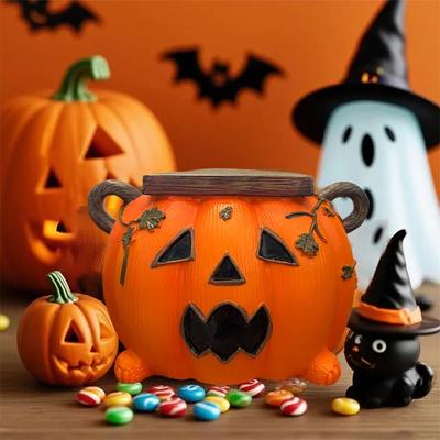 Spooky Halloween Pumpkin Tissue Box Holder Universal Dispenser for Bathroom Kitchen Halloween Home Decor Accessory
