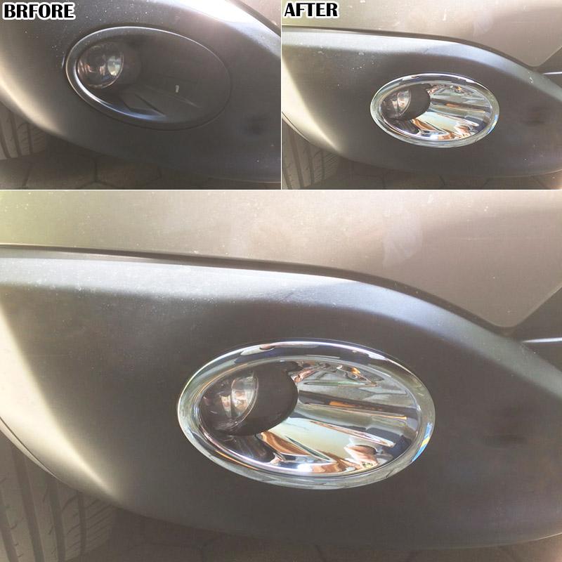 For Nissan Qashqai / +2 / Dualis 2010 2011 2012 2013 Chrome Front Fog Light Lamp Cover Protector Molding Bezel Trim Car Styling