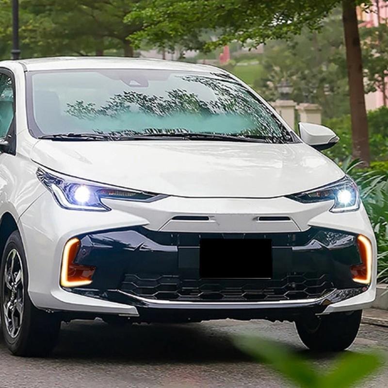 LED Sequential Turn Signal Lights Daytime Running Lights Fog Lamps For Toyota Yaris Vios -2025 DRL Accessories