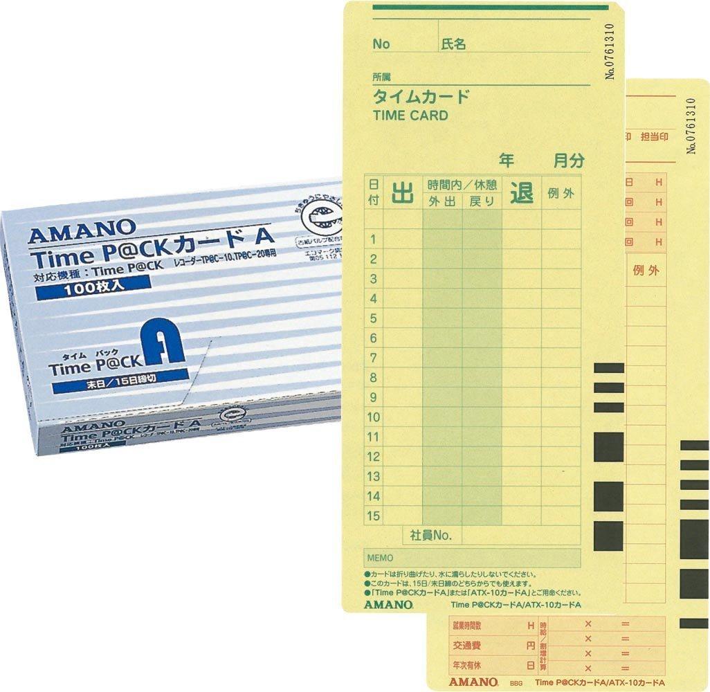 

Amano Time Card A для Time Pack 4-колоночная печать TIME A Card 00040341 покупка 3 коробок P@CK [Оптовый набор]