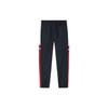 Anta Lifestyle Series Letter Splicing Mid-Rise Tapered Knit Sports Pants Men bottoms Basic-Black 152338501-2