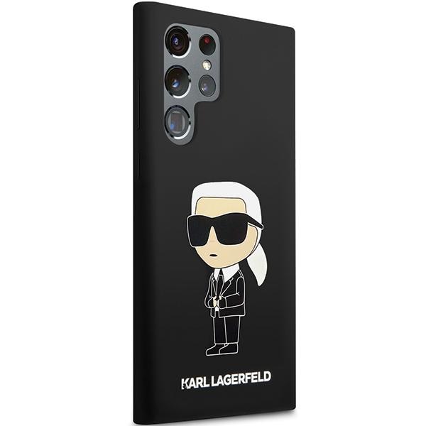 Etui do Samsung Galaxy S24 Ultra Karl Lagerfeld Silicone Ikonik Czarne