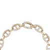 APM Monaco Bracelet Maille Marine personalized pig nose shape design 18K gold-plated bracelet, same style for men and women, couple style YB4573OX