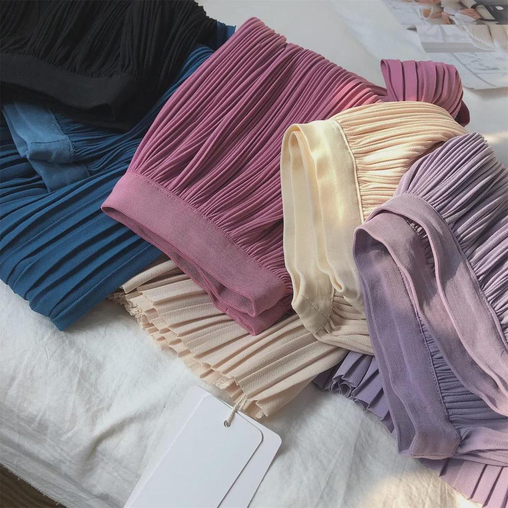 Super Slimming Pleated Midi Skirt - New Heavyweight Design for Summer