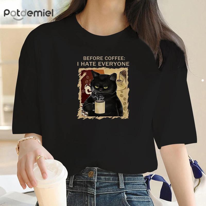

Printed Short Sleeve Cotton T-Shirt Y2K Fashion Top Round Neck Summer Trend XXXXL