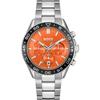 Runner Orange Dial Stainless Steel Men's Quartz Watch 1514162