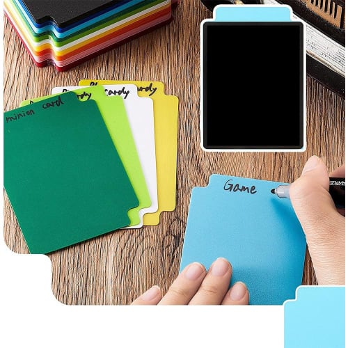 Set mit 12 Kartenfächern in 6 Farben, Perfekt für Deckboxen, zum Organisieren und Sortieren, Perfekt für Kartenspiele und Aufbewahrung