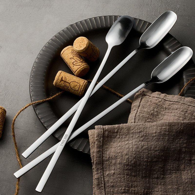 ZISIZ Stainless Steel Long-Handle Spoon