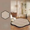French Style Carpets for Living Room Irregular Shape Bedroom Decor Carpet Fluffy Soft Lounge Floor Mat Thick Plush Cloakroom Rug