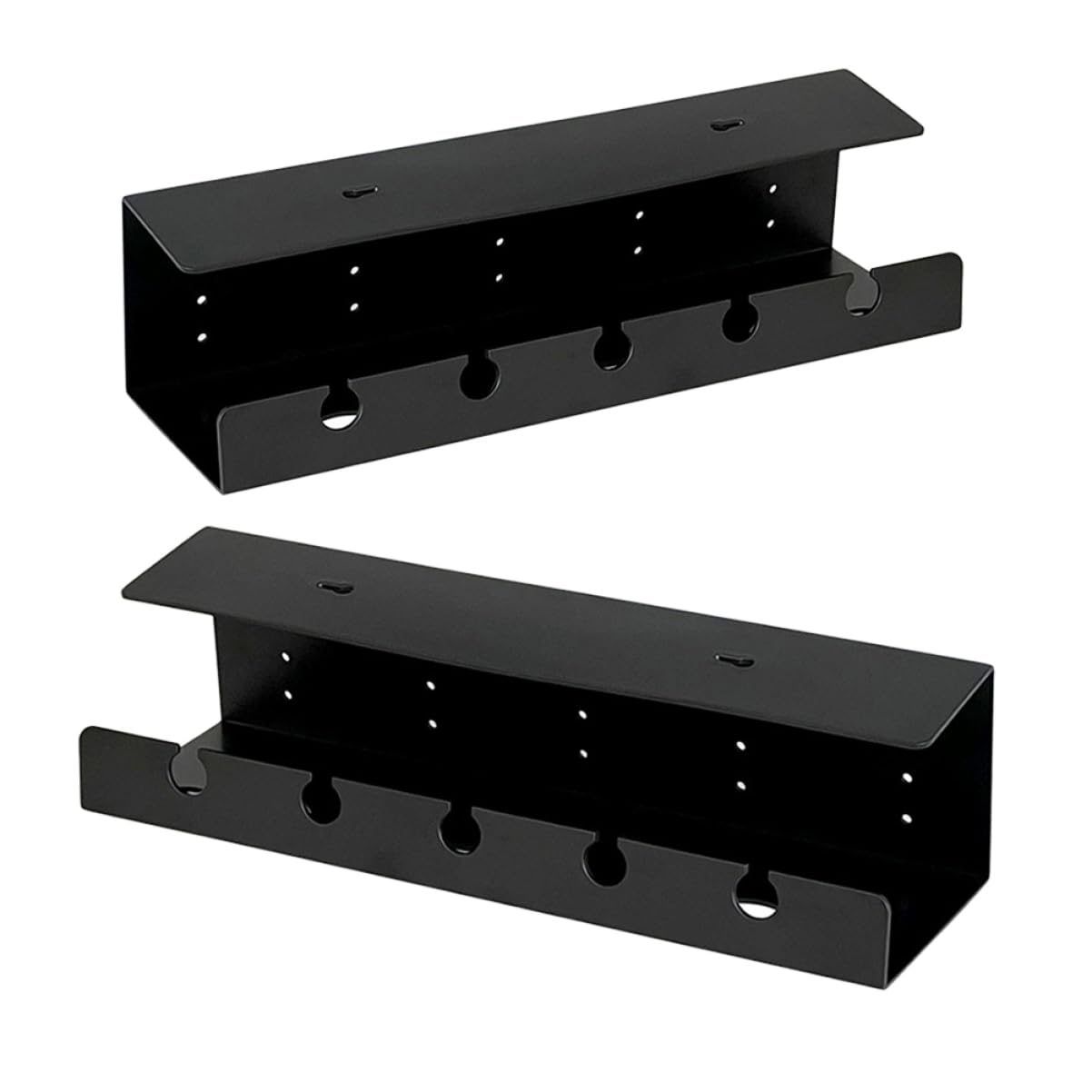 

POPETPOP Подстольный органайзер для кабелей, Набор из 2 штук, Многофункциональный лоток для прокладки проводов для настольных кабелей, Крепление-органайзер для офисных и учебных комнат