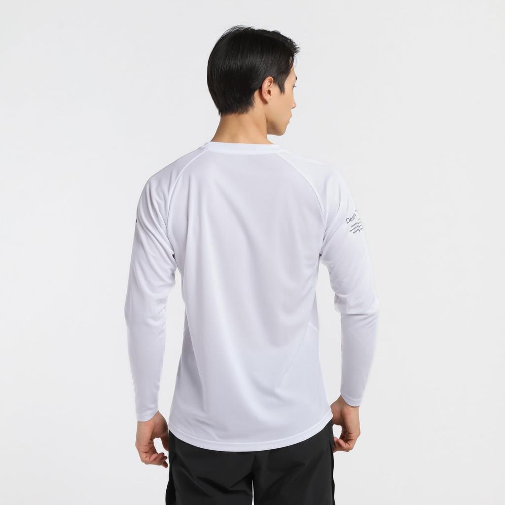 DESCENTE Long Sleeve Volleyball Comfortable To Move for Men and Club WH00 Shirt, In, Women, Activities, (DV5SLT01U)