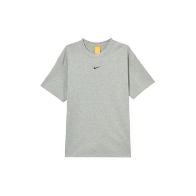 Logo Pattern Crew Neck Short Sleeve T-Shirt Unisex Tops Gray HM5774-063