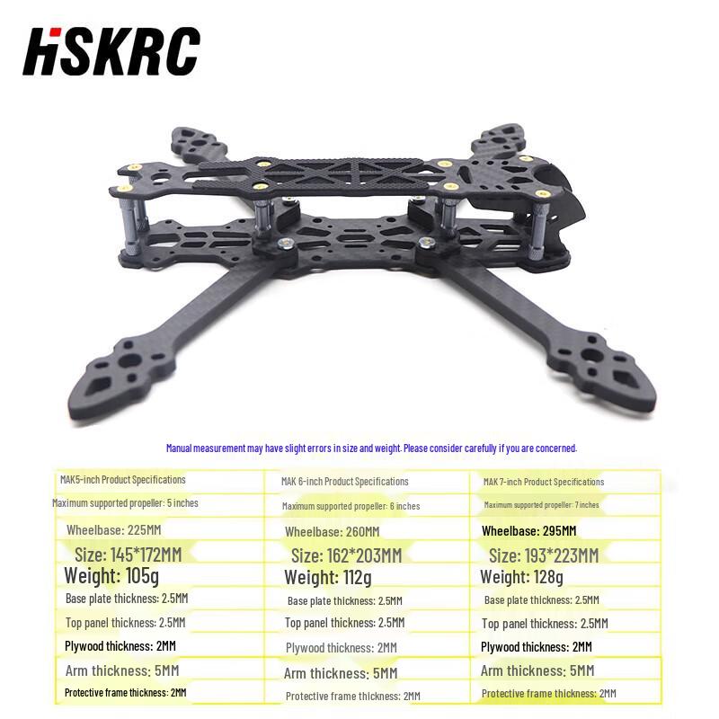 HSKRC MARK4/MAK4 5-inch FPV Drone Frame