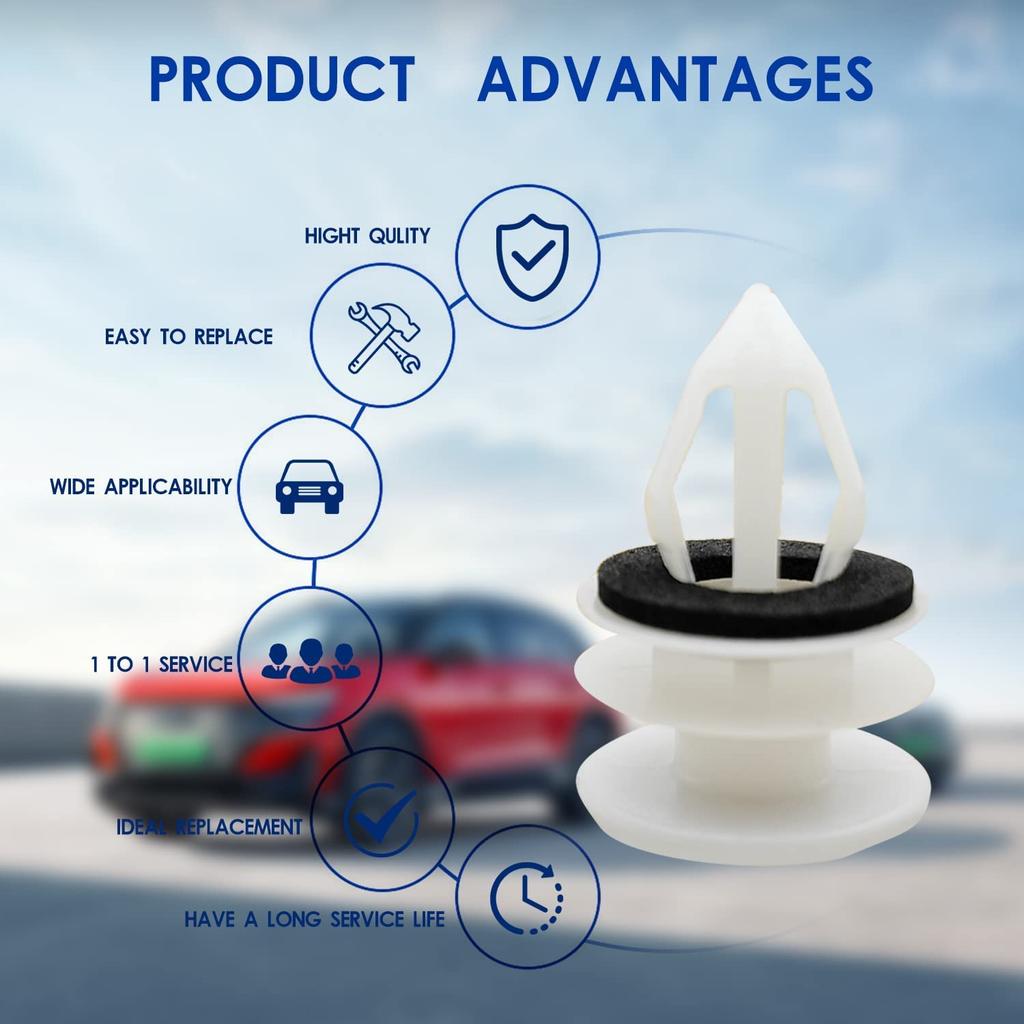 30pcs Door Trim Panel Retainer Clips for GM Chevrolet Saab Hummer H2 Equinox Camaro GMC Cadillac ATS CTS SRX 11519031