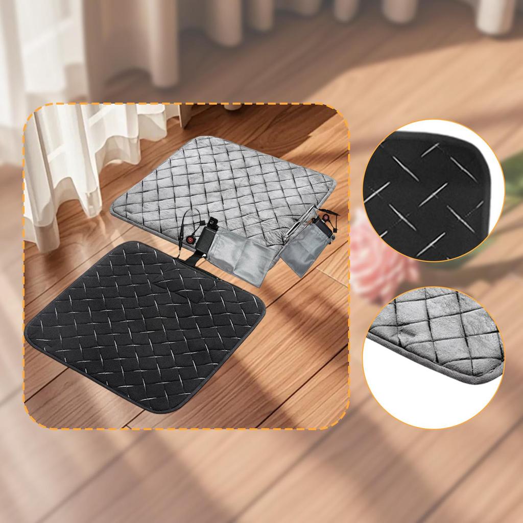 Multifunctional USB Heated Seat Cushion Electric Thermal Pad Adjustable Chair Heating Pad for Office Home Stadium Sports
