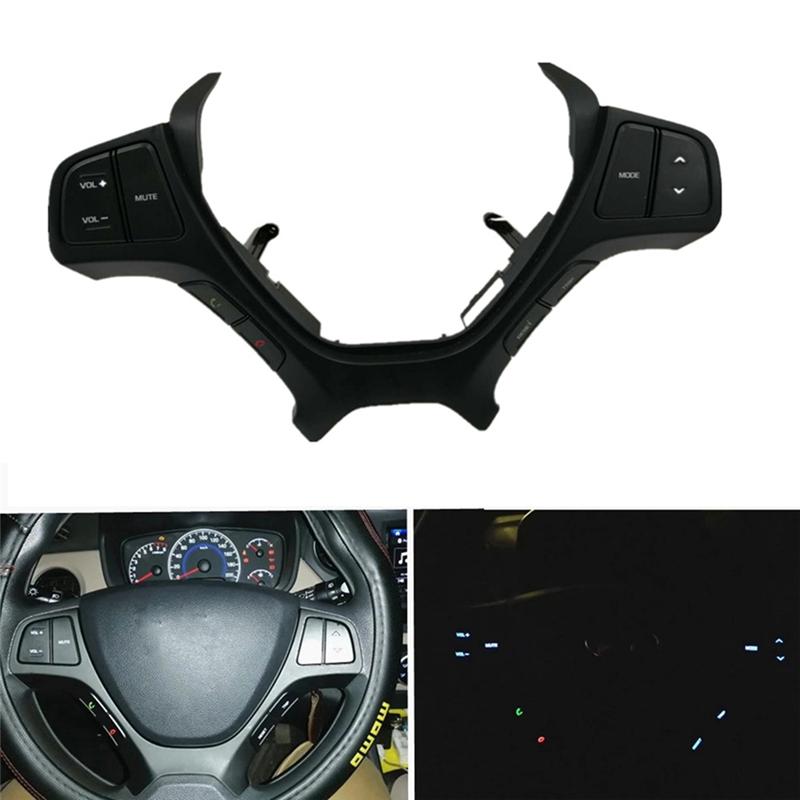 Car Steering Wheel Switch For Hyundai I10 2014 2015 2016 2017 Steering Wheel Audio Control Button Parts Accessories-A02G