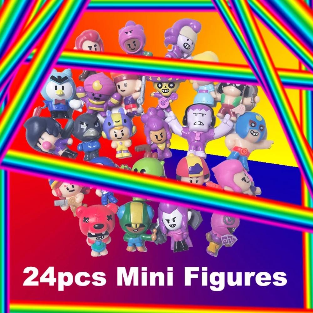 NEW Fashion Cartoon Dolls Original Model Mini Anime Figures Brawl-Stars Decoration Star-Player Collectible for Christmas Gifts