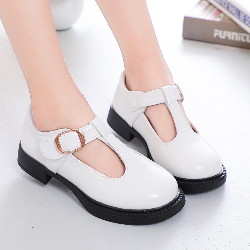 Children's Girls Princess Leather Flats - Soft Sole Spring/Autumn 2026 Student Performance Shoes