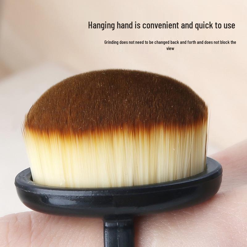 Ring-Style Nail Dust Brush: Fine Soft Bristles with Finger Buckle for Cuticle Cleaning