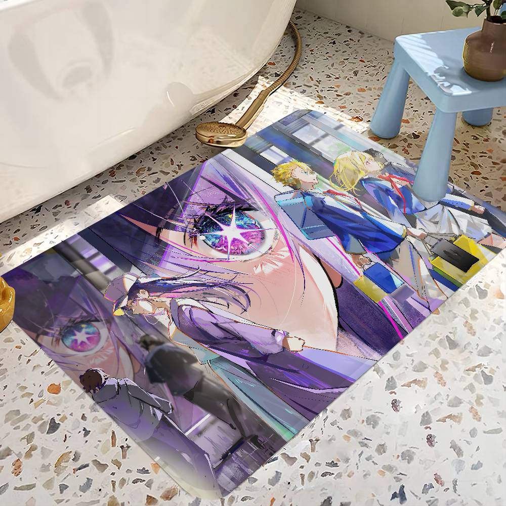 OSHI NO KO CARTOON GIRL Bath Mat Kids Room Bedroom Decoration Balcony Anti-Slip Doormat Living Room Alfombra