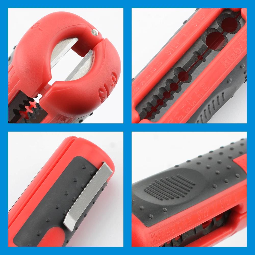 Multifunctional Cable Wire Stripper Cutter Pliers Hand Tool Anti Skid Handle Portable Hardware for DIY Repair and Installation