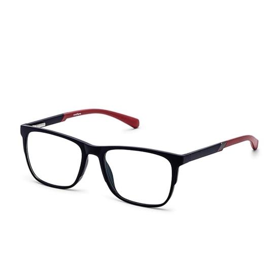 Intelllens | Gafas para computadora Zero Power Blue Cut | Antirreflejos, ligeras | Protección UV | Unisex | Azules | Cuadradas | Medianas