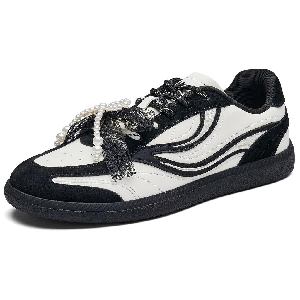 Kappa Back To Back Summer Breathable Ballet Style Lightweight Sweet Cool Personality Low Top Training Shoes Women sneaker White Black K0FY5CC15CZ-012A