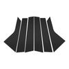 6x Gloss Black Window Pillar Post Door Trim Cover Set For Cadillac XT5 2017-2023