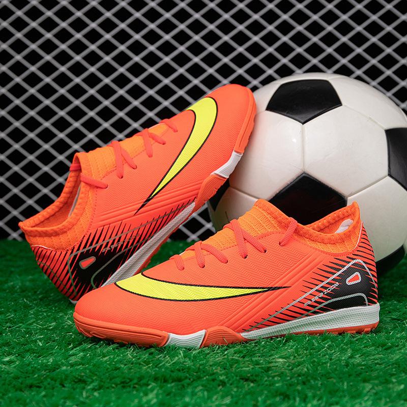 Thorn 15 children's high-top football shoes men's artificial turf long nails broken nails training shoes