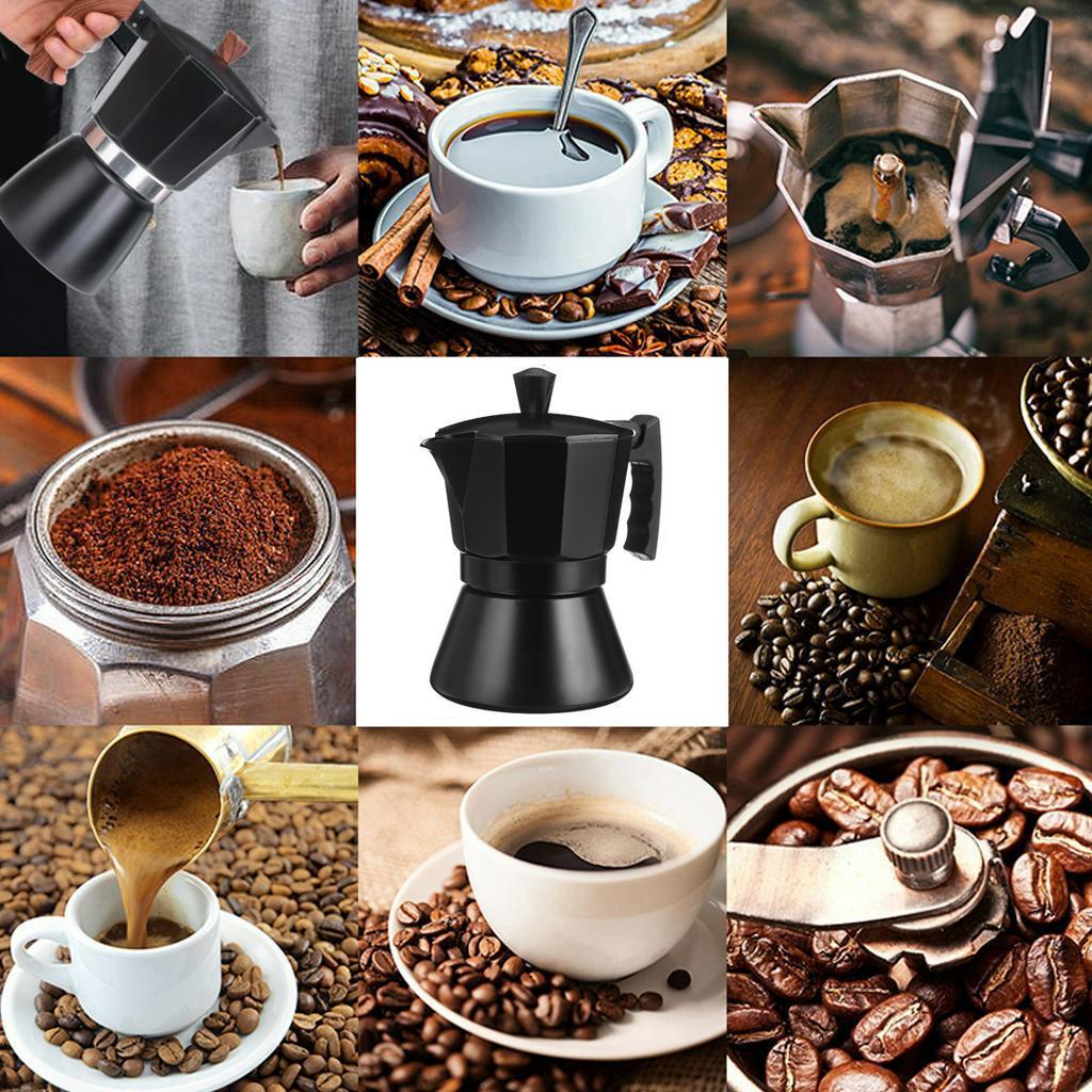 3cup/6cup Aluminum Mocha Espresso Percolator Pot Coffee Maker Coffee Maker Moka Pot Stovetop Coffee Maker
