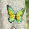 New 3D Metal Butterfly Decor For Outdoor Garden Decoration Animal Miniatures Statues Artwork Inspirational Sculpture Wall Decor