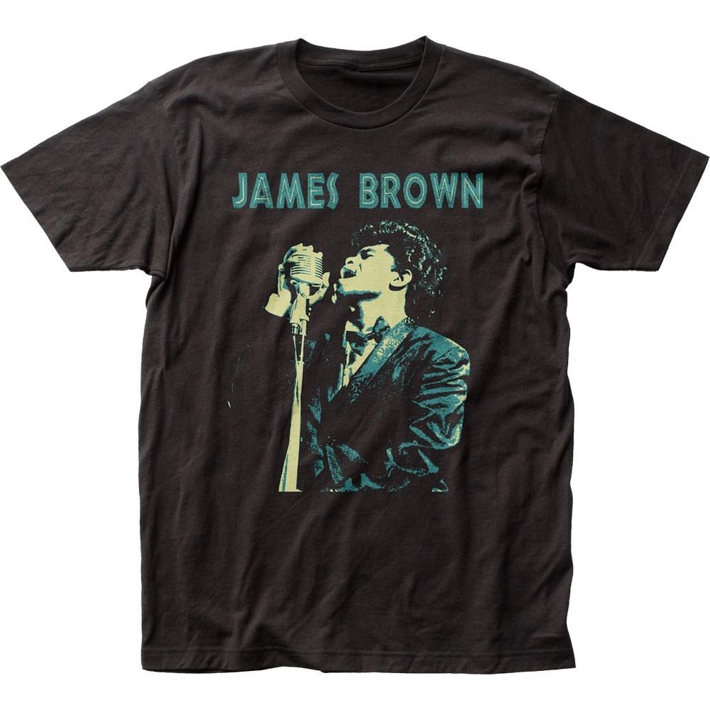 James Brown Siging Mens T Shirt Music Classic Concert Soul Tee New Black Unisex T-Shirt M