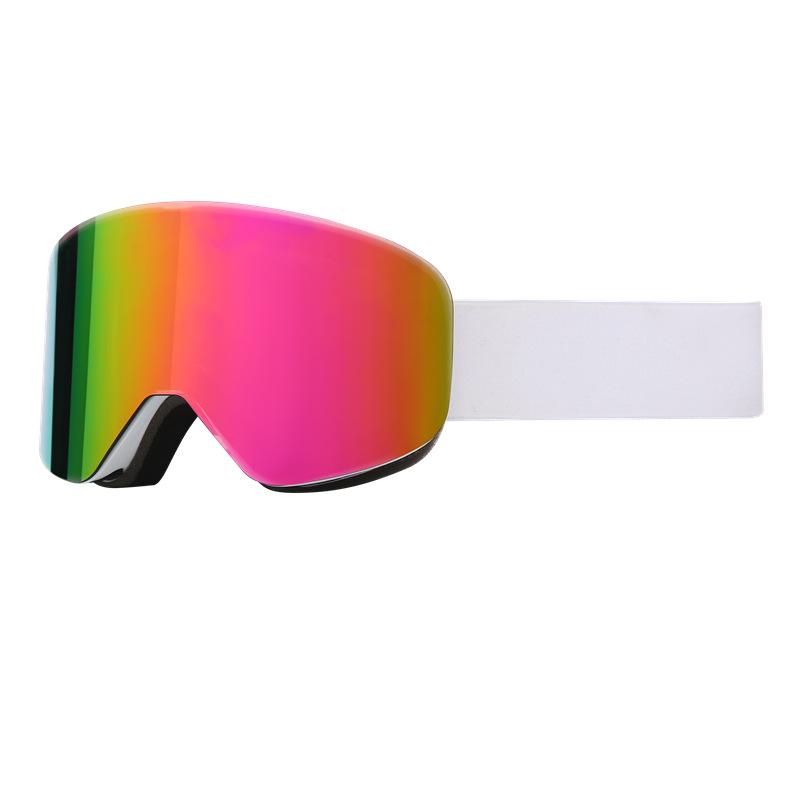 Gafas de esquí grandes para snowboard, para mujer y hombre, gafas de esquí, protección contra la nieve UV 400, gafas para adultos, doble antivaho cilíndricas