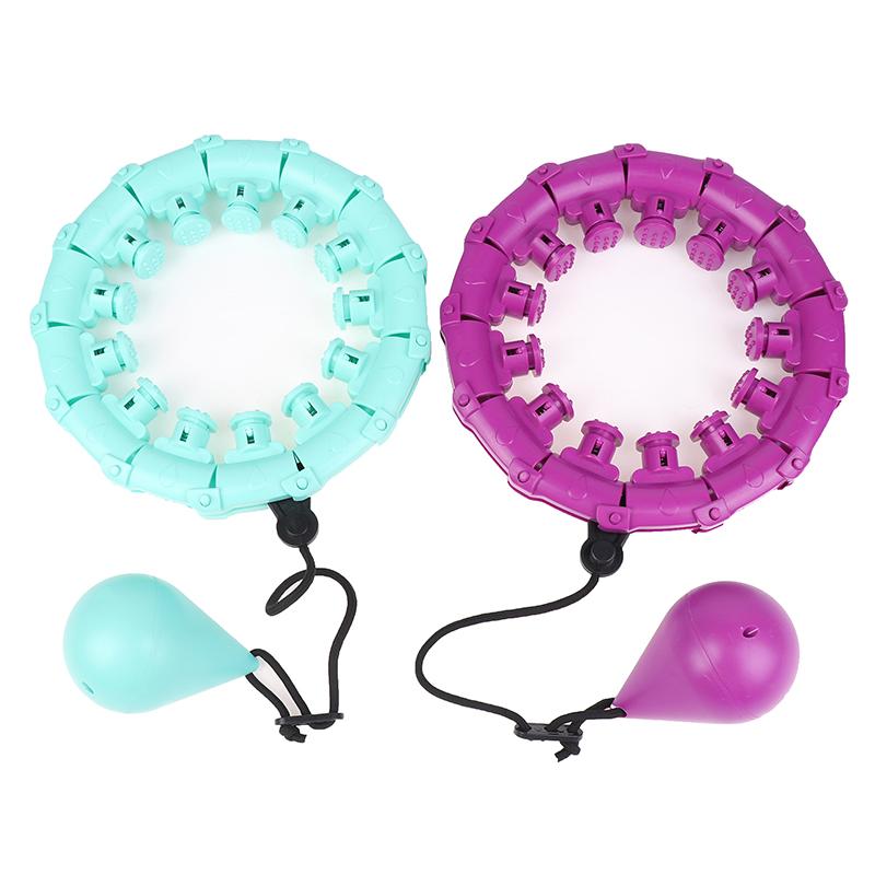 Weighted Fit Exercise Circle Infinity Fitness Hoop With Detachable Knots For Adults Children Weight Loss And Exercise