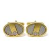 Used Dunhill Cuffs Metal Gold Gold Plating