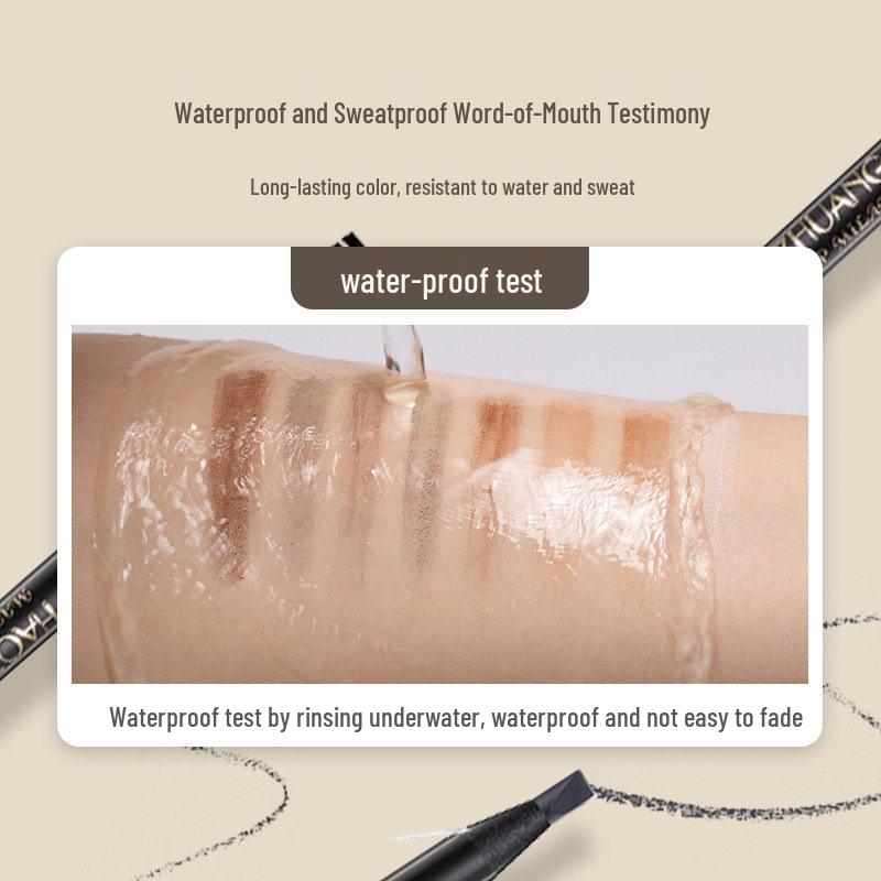 Wischfester Augenbrauenstift mit Zugfaden – Langanhaltend, von Make-up-Künstlern empfohlen, Schwarz