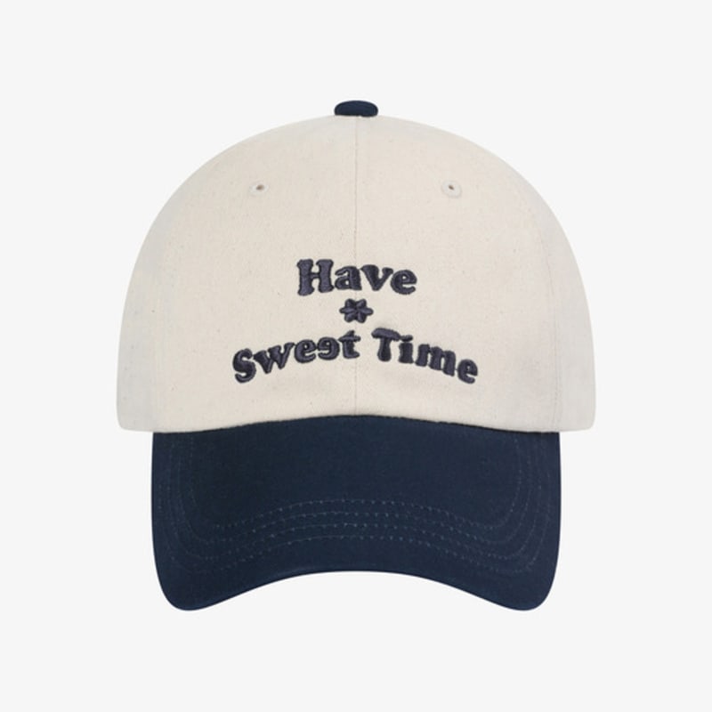 SALTANDCHOCOLATE [HAST] Sweet Basic Ball Cap Cream 4C2521002