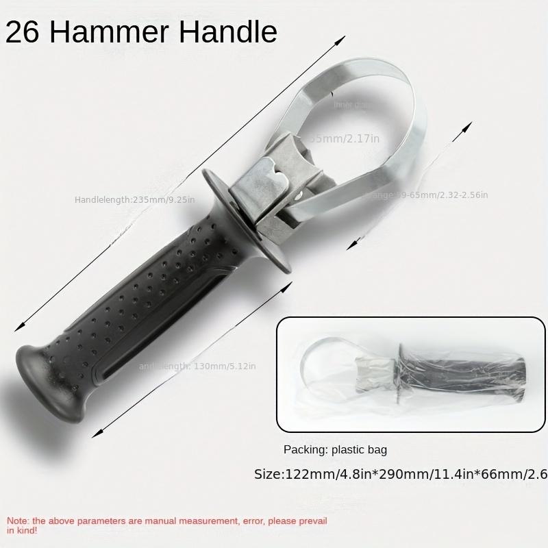 Rukojeť elektrického kladiva: Protiskluzový, Nastavitelný, Zesílený Železný Kroužek - Materiál Průmyslové Kvality z Legované Oceli