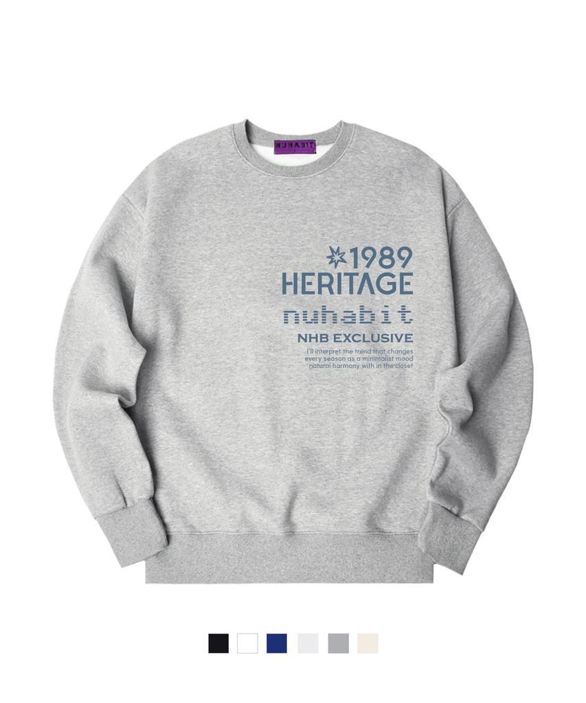 NUHABIT N/H Exclusive Oversized Fleece-Lined Sweatshirt (Som4-5Nh1367)