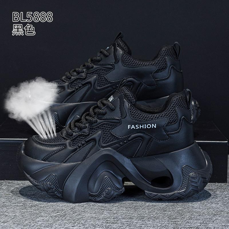 Thick-soled mesh dad shoes summer new thin ultra-light small casual sports shoes