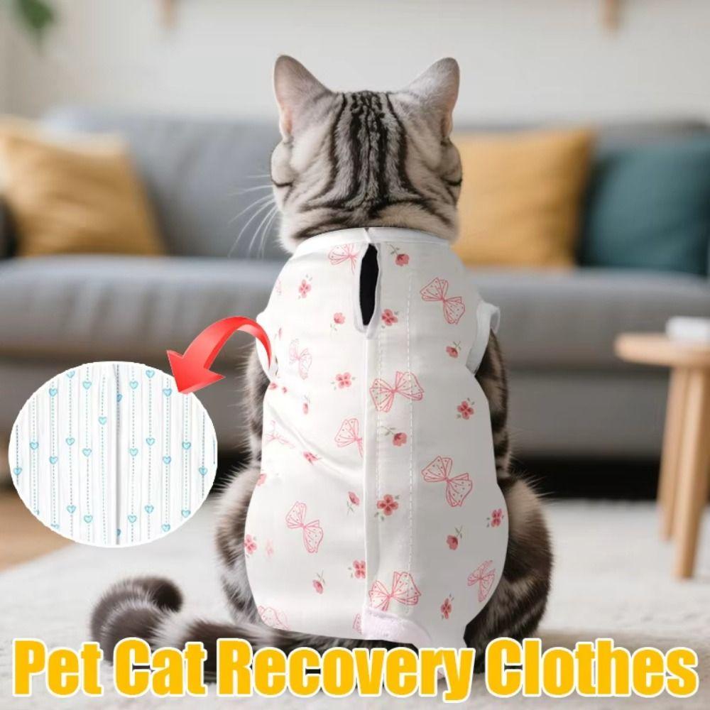 Soft Material Cat Recovery Clothes Breathable Fabric Cat Protective Vest  Weaning Period
