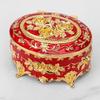 Oval Rose Enamel Box European Style Antique Storage Case Earring Display Box  Ring Organizer