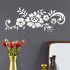 3D Flower Vine Mirror Wall Stickers Acrylic Decorative Bouquet Wall Stickers Art Murals for Bedroom TV Background Decoration