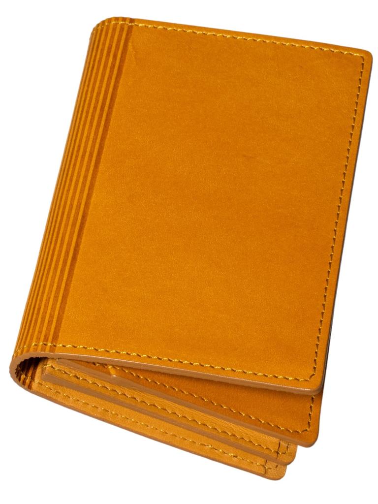 Business Card Holder for Genuine Tochigi Unique Made in Large 60 Cards [Tabarat] Men, Leather, Leather, Design, Japan, Stripes, Capacity, (Camel)