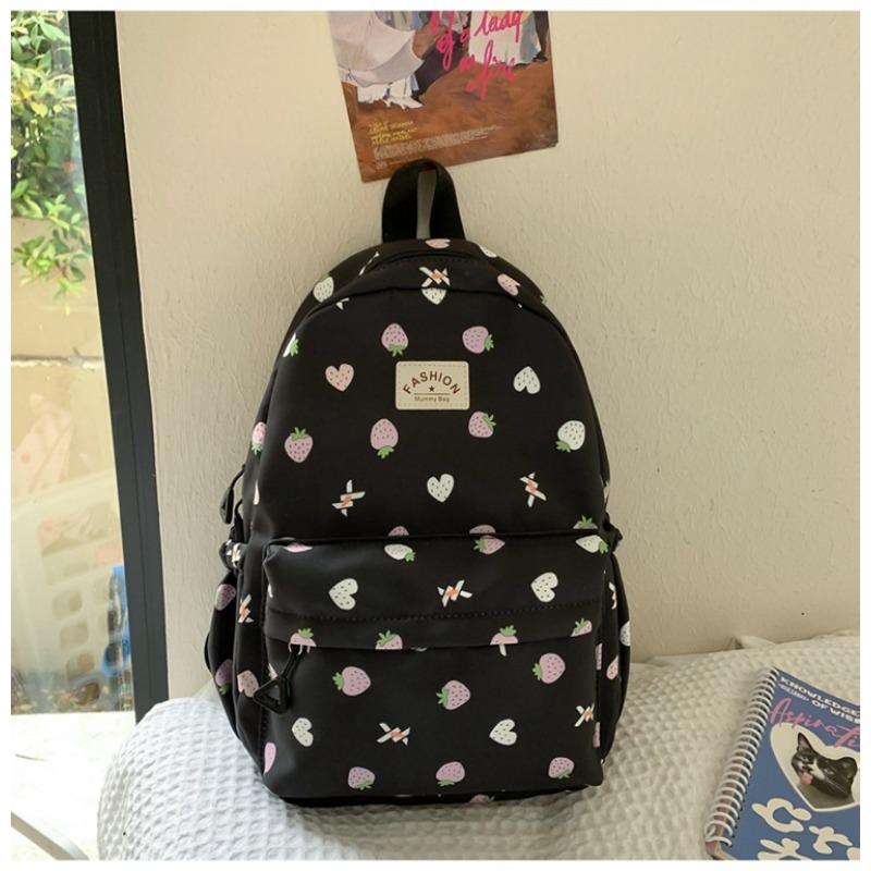

Школьный рюкзак новый, высокой ценности, свежий и милый клубничный рюкзак для учеников средней школы, легкий дорожный рюкзак для весенней прогулки