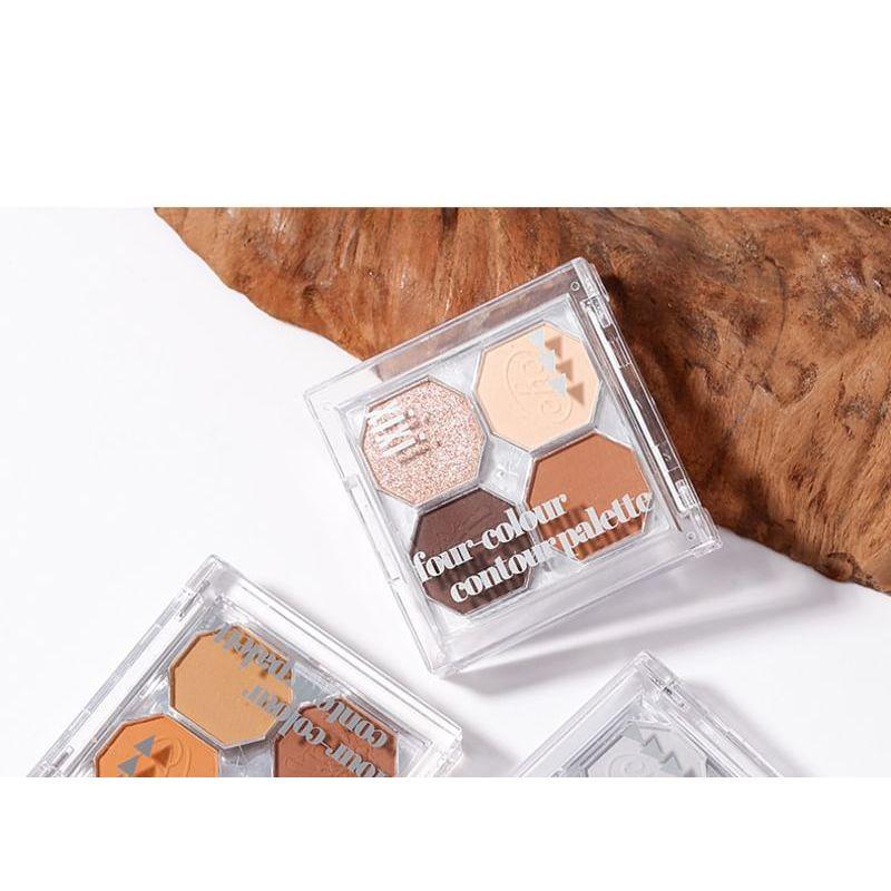 xixi - Inspirational 4 Colors Eyeshadow - 1# Peach Cone